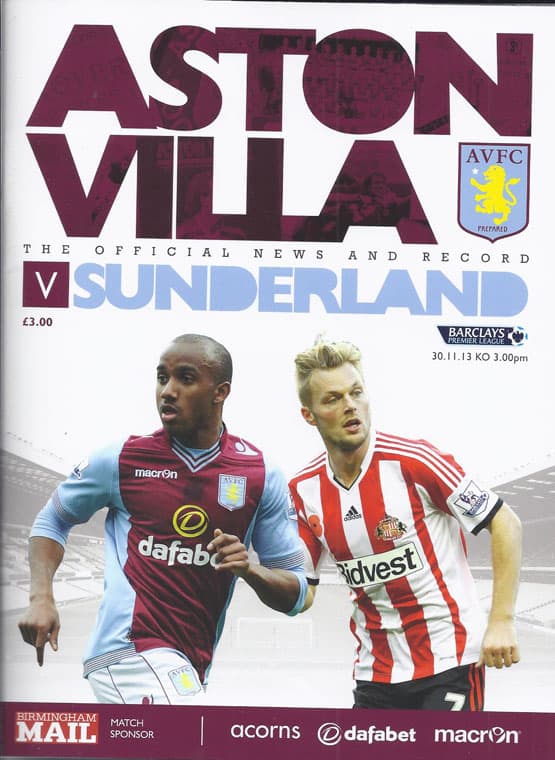 Aston Villa FC v Sunderland FC